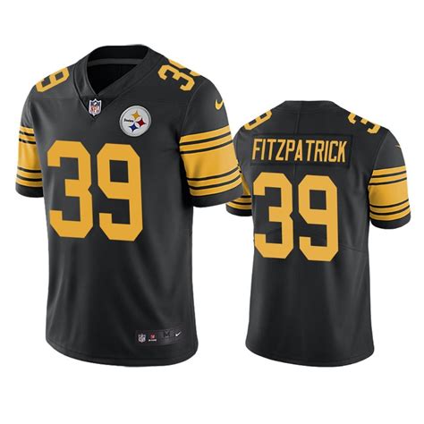 Men's Minkah Fitzpatrick Pittsburgh Steelers 39 Color rush jersey black