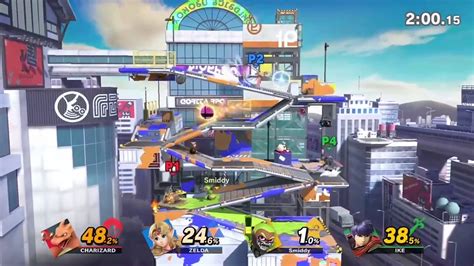 Super Smash Bros. Ultimate Inkling Gameplay on Splatoon Stage - E3 2018 ...