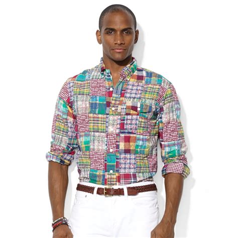 Madras shirt men