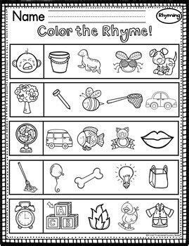 Rhyming Worksheet - Free Rhyming Worksheet | Rhyming activities preschool, Rhyming worksheet ...