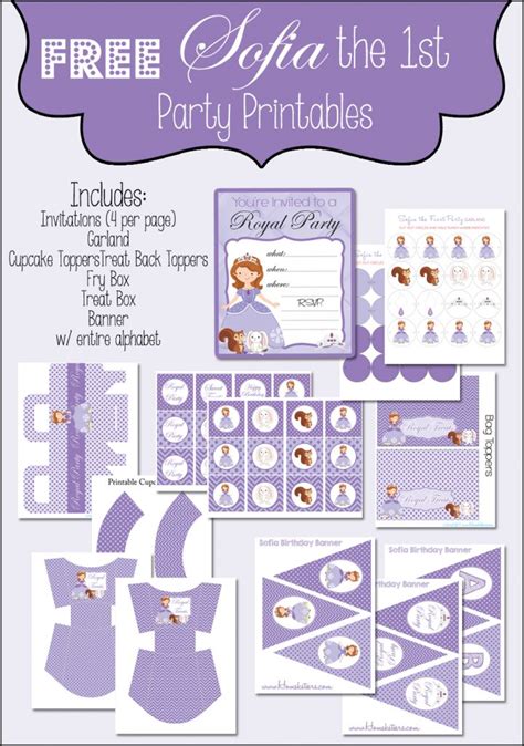 Sofia the First - Party Printables | Sofia the first birthday party ...