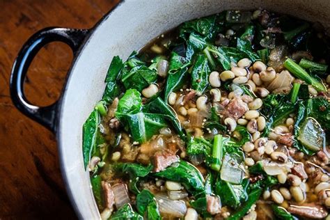 Southern Black-Eyed Peas & Collard Greens Recipe