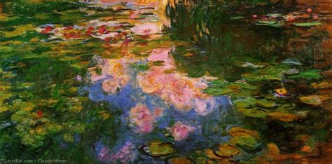 étang aux nénuphars ( 8 ), 1919 de Claude Monet (1840-1926, France) | Reproductions D'œuvres D ...