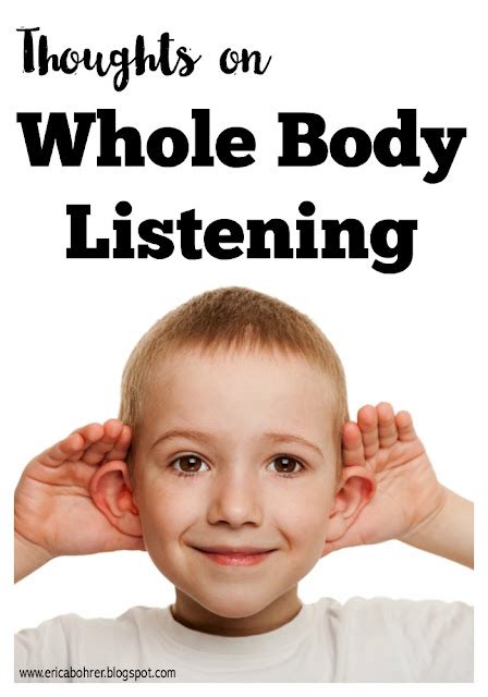 Thoughts on Whole Body Listening