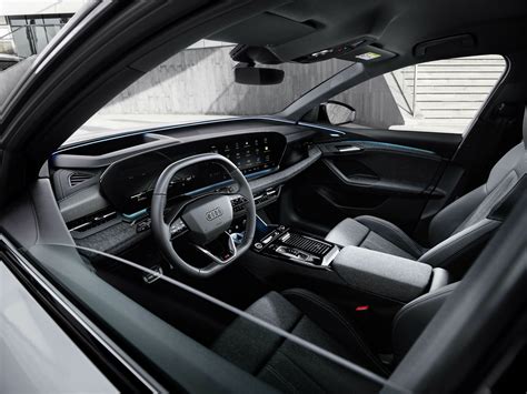 Audi Q6 E-Tron Interior Revelead, Front Passengers Getting a Display of Their Own - autoevolution