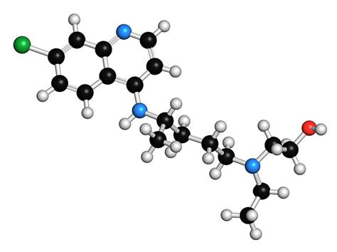 Hydroxychloroquine Malaria Drug Molecule Photograph by Molekuul - Fine ...