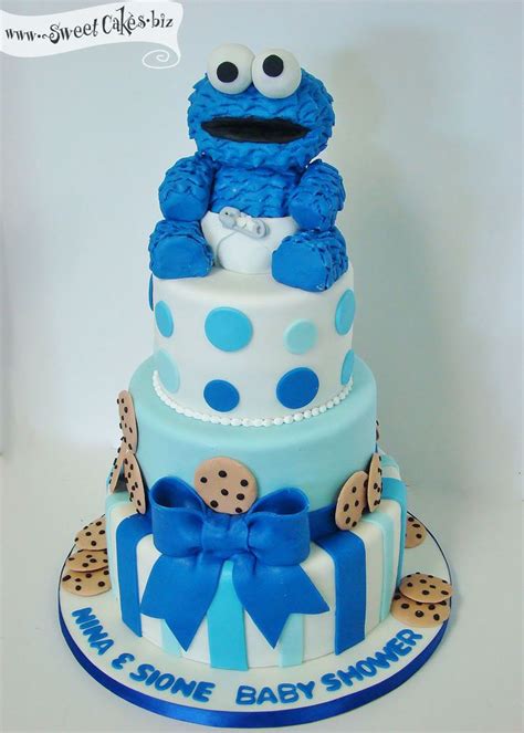 Specialty Cakes | Baby cookie monster, Baby shower cakes, Shower cakes