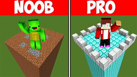 Minecraft NOOB vs PRO: SAFEST SECURITY TOWER (Maizen Parody JJ and Mikey) - Minecraft videos