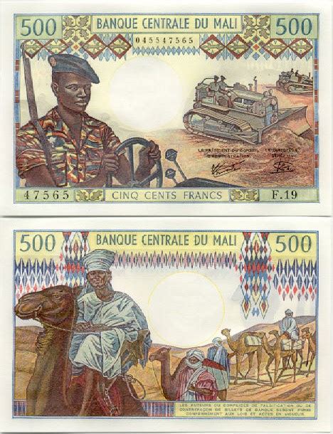 Banknotes.com - Mali 500 Francs (1973-84) - Bank Notes, Paper Money ...