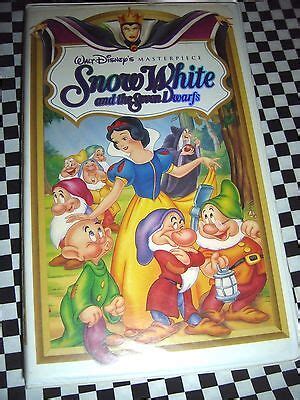 Snow White and the Seven Dwarfs (VHS, 1994) Disney Masterpiece ...