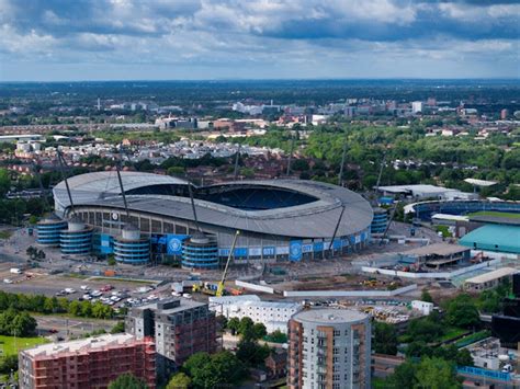 Aerial View Of Manchester City Stadium - Stock Photos | Motion Array