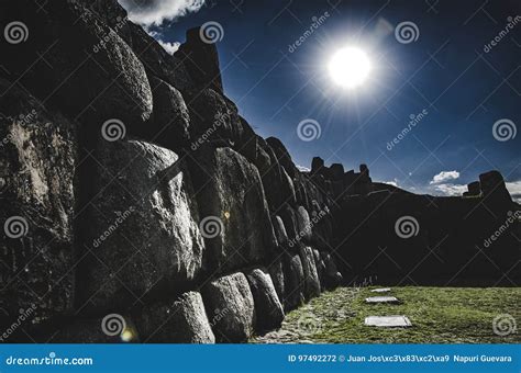 Sacsayhuaman stock photo. Image of stone, southamerica - 97492272