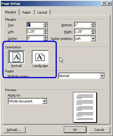 How can I print sideways in Microsoft Word for Windows? from Ask Dave ...