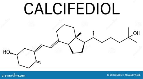 Calcifediol Calcidiol, 25-hydroxyvitamin D Molecule. Blood Marker Of Vitamin D Status. 3D ...