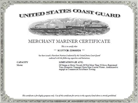 Merchant Mariner Oath Printable