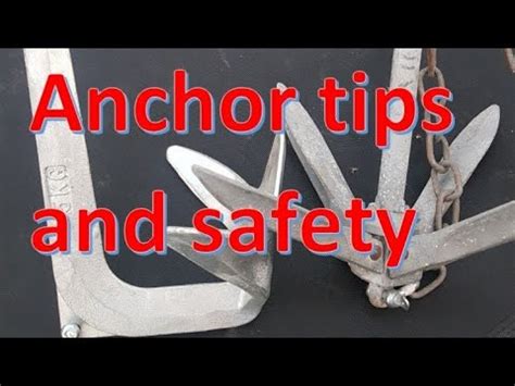 Boat anchor sizes and set up - YouTube