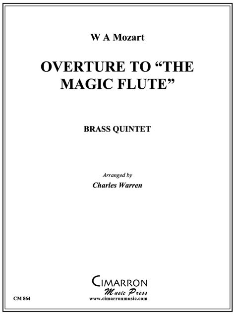 Overture to the Magic Flute Brass Quintet (Mozart/arr. Warren) PDF ...