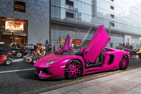 Pink Lamborghini Aventador Turns Heads In Tokyo | Carscoops