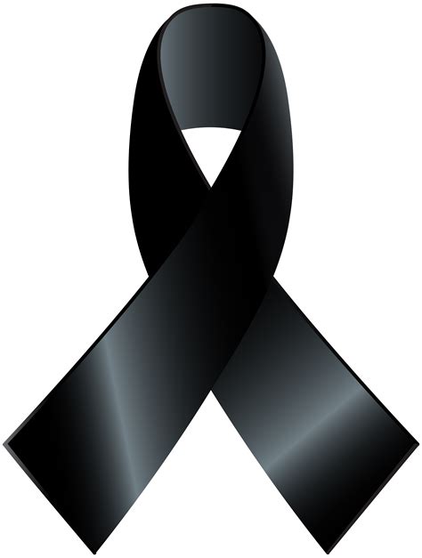 Black Awareness Ribbon PNG Clip Art - Best WEB Clipart