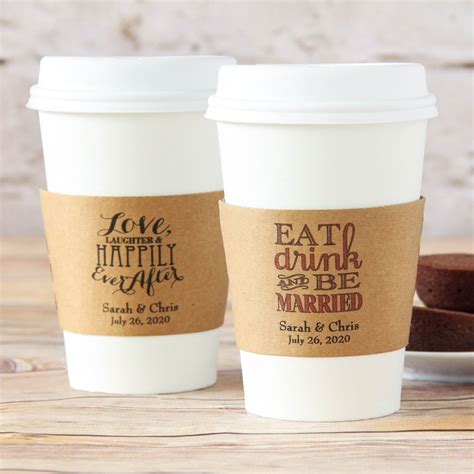 Personalized Coffee Sleeves | Personalized coffee sleeve, Coffee sleeve, Brunch wedding