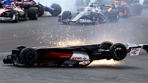 Zhou Guanyu in terrifying F1 crash-saved by Halo device - News Without Politics