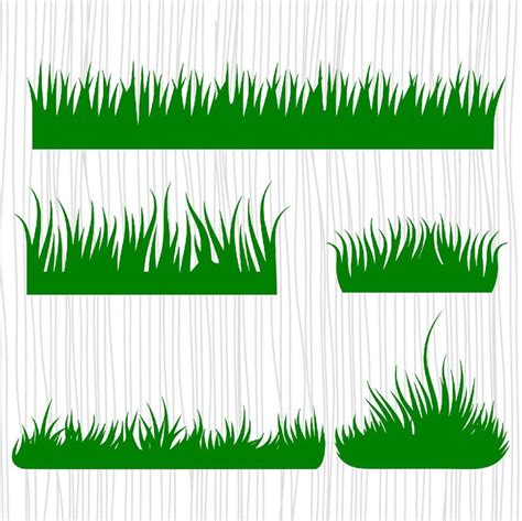 Wild Grass border SVG Files Grass Dxf Files Grass Clipart | Etsy