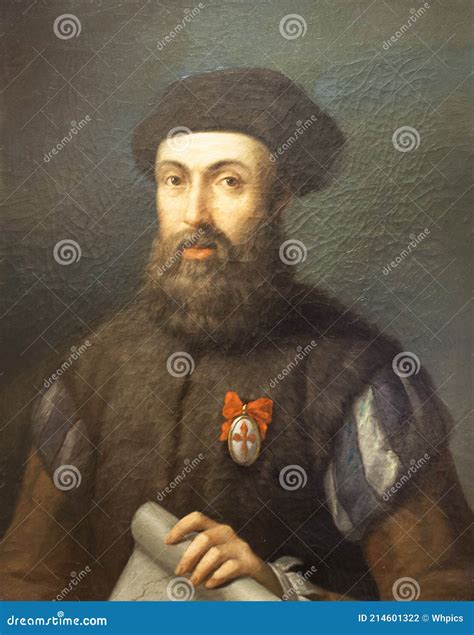 Ferdinand Magellan Portrait. Portuguese Explorer Leader of Spanish Expedition Resulting in the ...