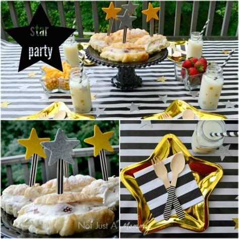 Star Party Table - perfect for an awards show party at home. Lots of ...