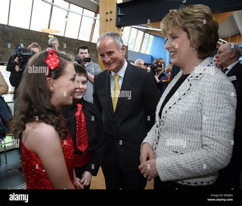 Mary McAleese visit to Downpatrick Stock Photo - Alamy