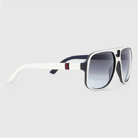 gucci white sunglasses