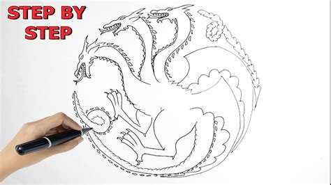 Simple DRAGON Drawing | Easy Drawing - YouTube