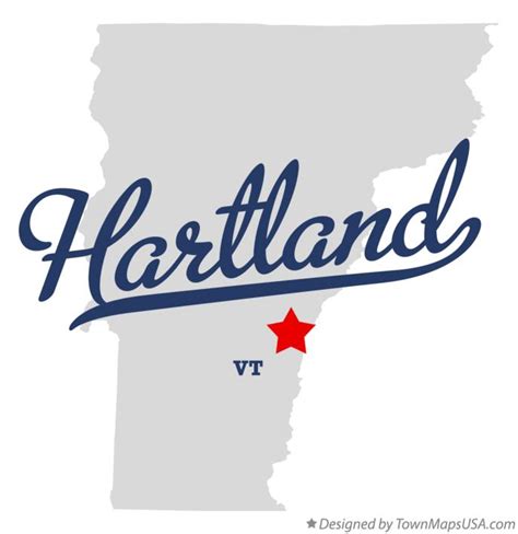 Map of Hartland, VT, Vermont