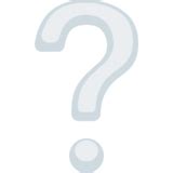 White Question Mark Emoji on Facebook 2.2