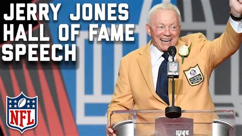 Jerry Jones' Hall of Fame Speech | 2017 Pro Football Hall of Fame | NFL ...