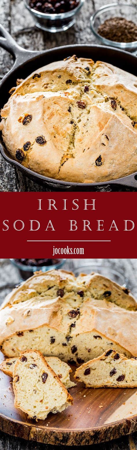 Skillet Irish Soda Bread - a rustic, and mildly sweet quick bread with raisins and caraway seeds ...