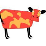 Bull with communist symbols | Free SVG