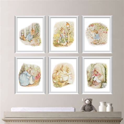 Peter Rabbit Nursery Decor. Baby Nursery Print Art. Peter Rabbit Nursery Art. Beatrix Potter Art ...