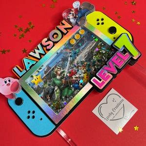 Gamer Cake Topper / Nintendo Switch Cake Topper / Smash Bros Cake ...