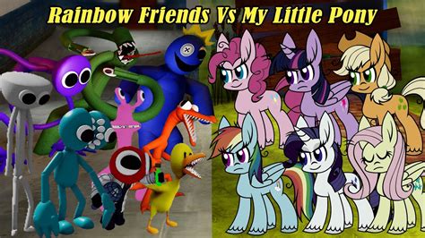 FNF Friends To Your End But My Little Pony Vs Rainbow Friends Sing it | Roblox Rainbow x FNF ...