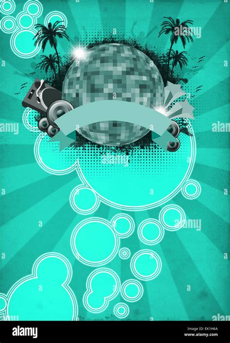 Summer party poster or flyer background with space Stock Photo - Alamy