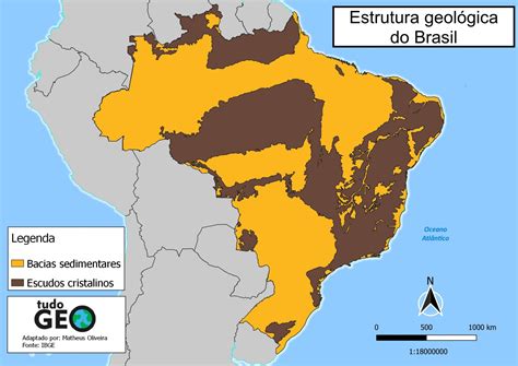 Estrutura geológica do Brasil - TudoGeo