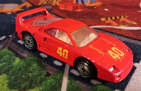 HOT WHEELS FERRARI F40 Red Opening Hatch Metal Base $4.90 - PicClick