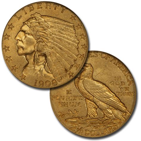 $2.5 Indian Gold Coins - About Uncirculated - Date of Our Choice