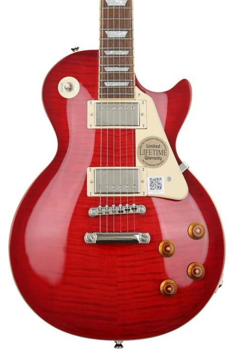 Epiphone Les Paul Standard Plustop Pro Electric Guitar - Blood Orange ...