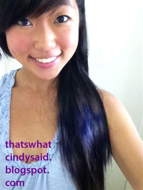 That's What Cindy Said: Dyeing Purple Coontail Streaks in my Hair!! Video Tutorial