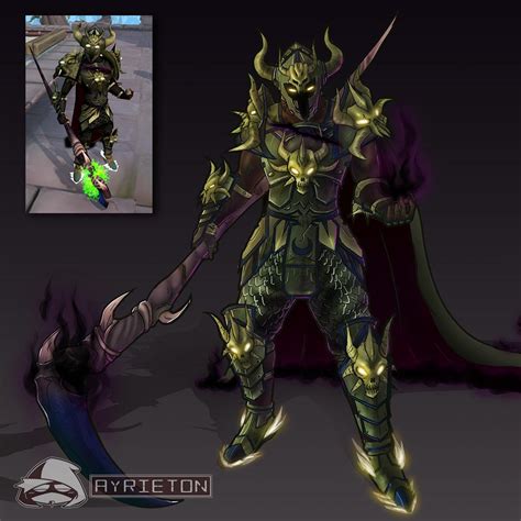 Malevolent Knight (barrows) - Commissioned art for a client. : r/runescape