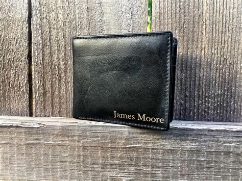 Mens Personalized Wallet engraved wallet custom wallet. | Etsy