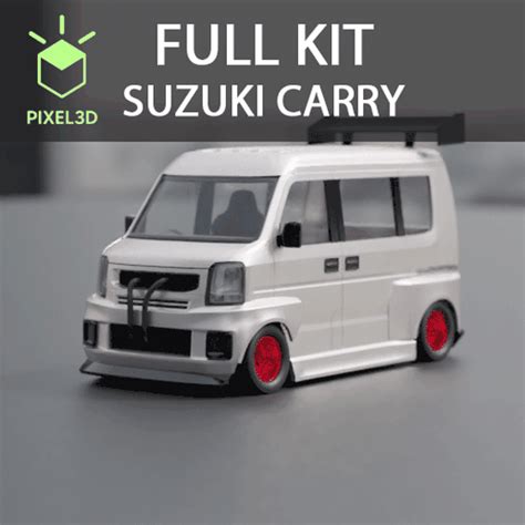 3D file *ON SALE* MODEL KIT: SUZUKI CARRY/ EVERY PC KEI CAR MINI BUS DRIFT VERSION - V2 27JUN ...