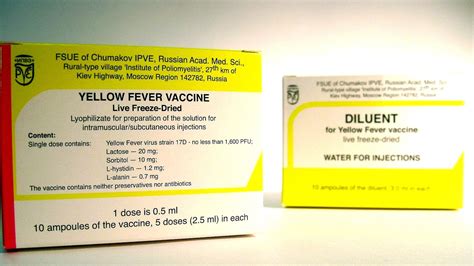 Yellow Fever Vaccine Live - Yellow Choices