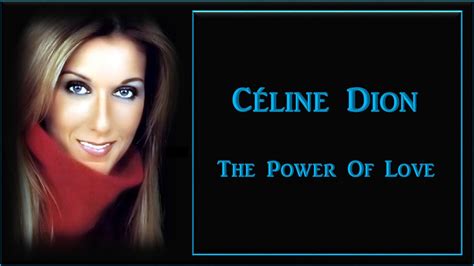 Céline Dion - The Power Of Love. HD, - YouTube